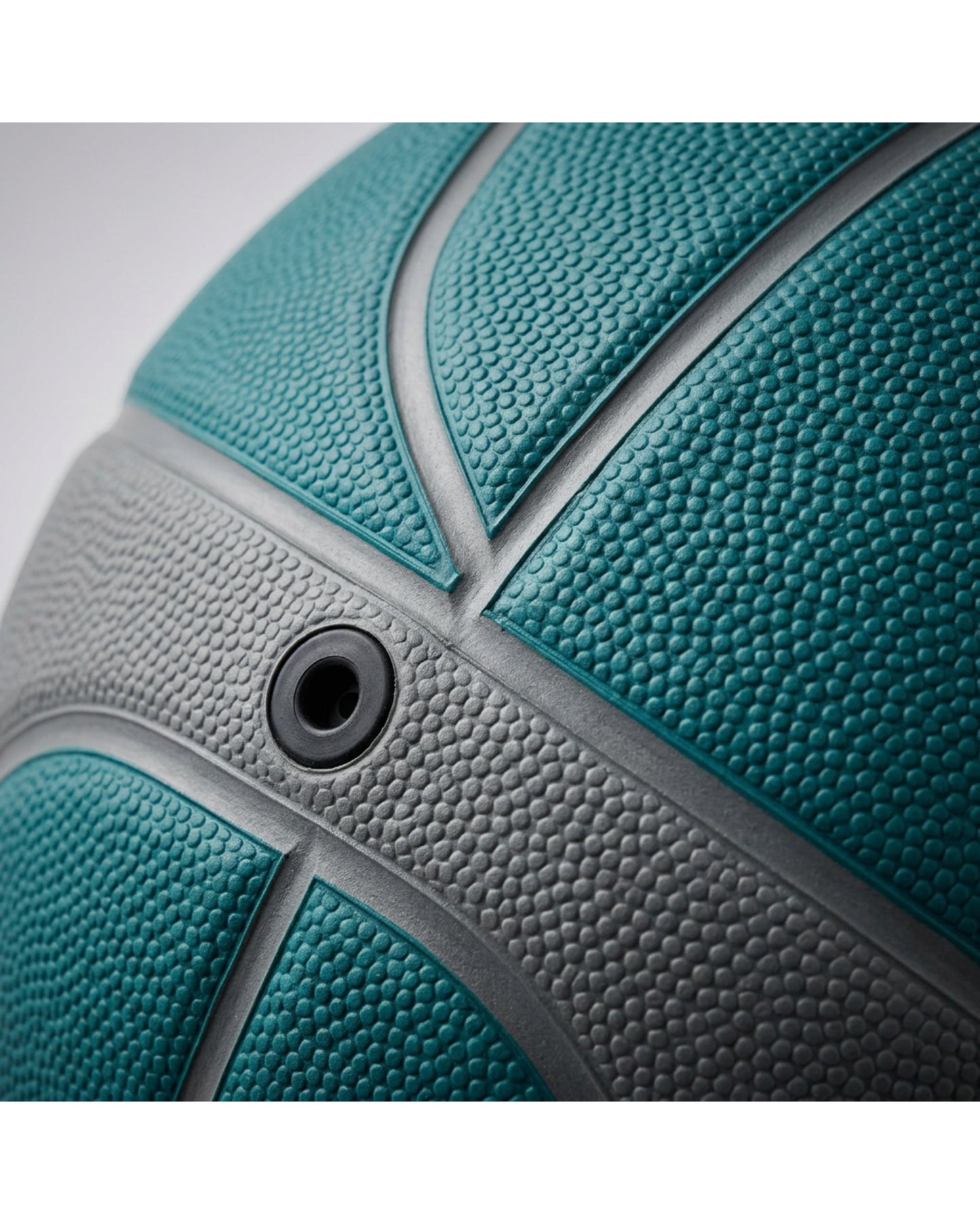 Covona Size 5 Rubber Outdoor Basketball 69-71 cm Teal and Gray - Detail view
