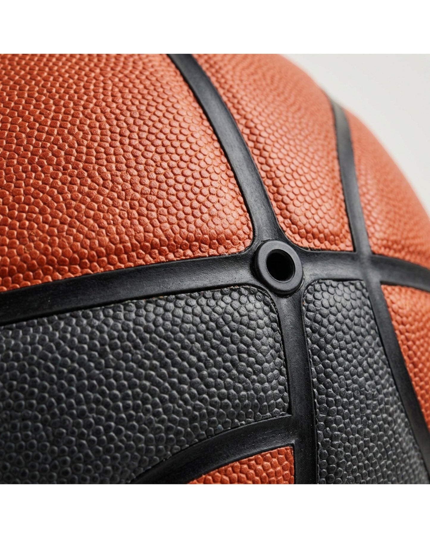 Covona Size 7 Composite Basketball 75-76 cm Burnt Orange and Charcoal - Detail view