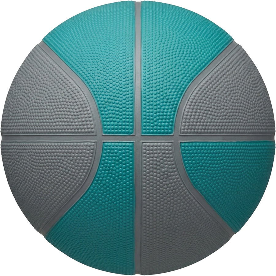 Covona Size 5 Rubber Outdoor Basketball 69-71 cm Teal and Gray