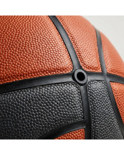 Covona Size 7 Composite Basketball 75-76 cm Burnt Orange and Charcoal - Detail view